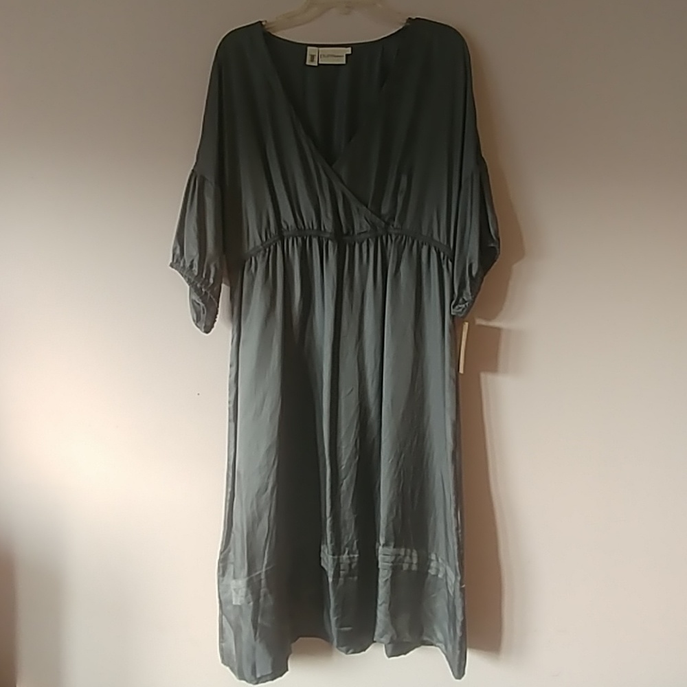 Pure DKNY charcoal midi dress